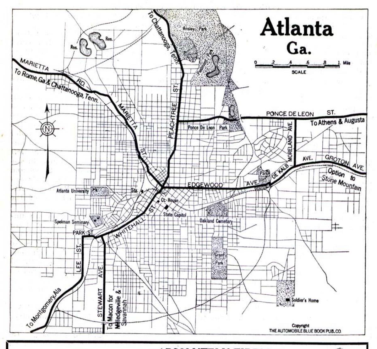 kartta Atlanta-Georgia