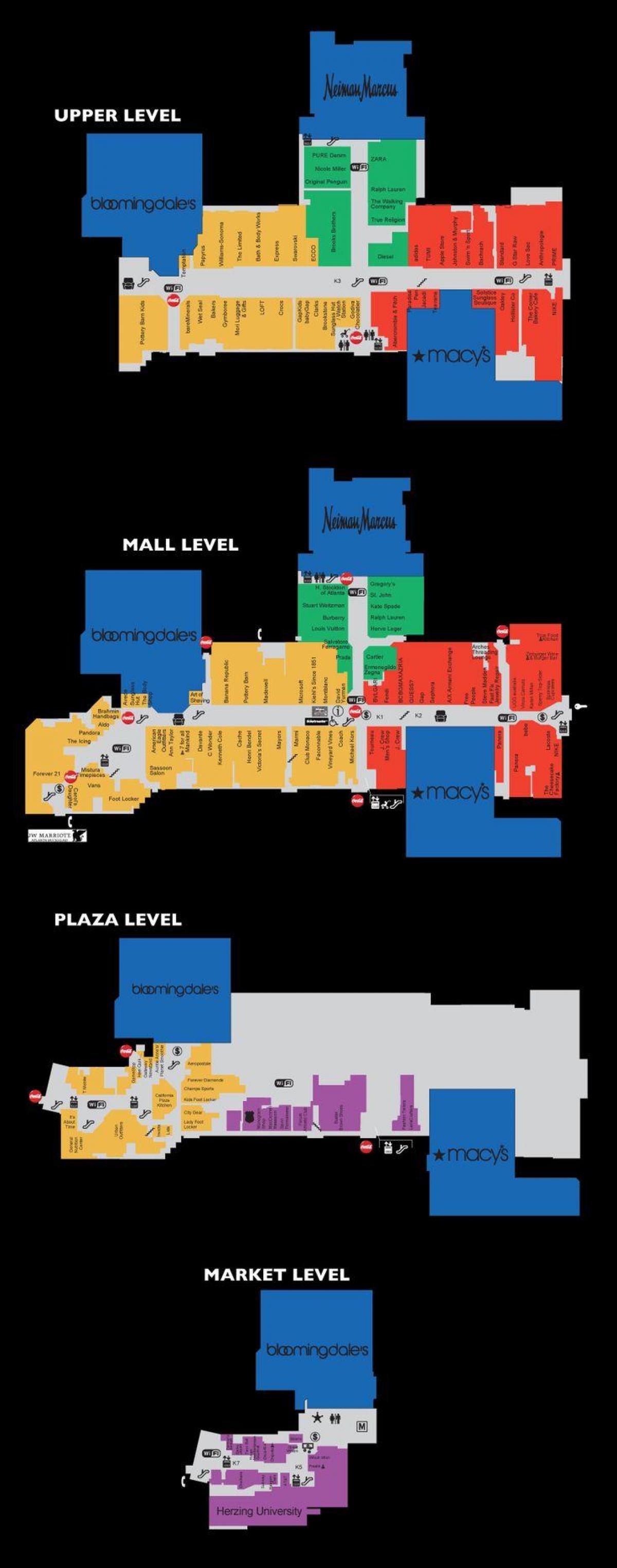 Lenox square mall kartta