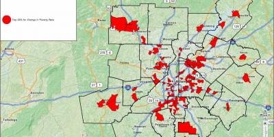 Rikollisuuden kartta Atlanta