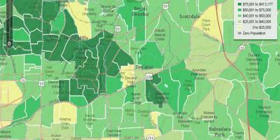 Demografinen kartta Atlanta