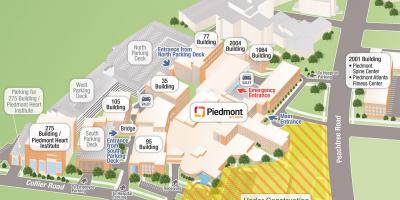 Piedmont sairaalan kartta