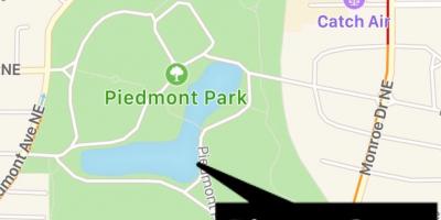 Piedmont park kartta