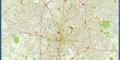 Street map of Atlanta